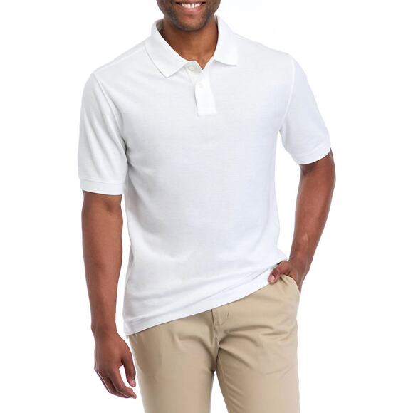 Lot of 3 Saddlebred Comfort Flex Mens Shirts XXL 2 Button Close White Blue Black - Picture 2 of 14